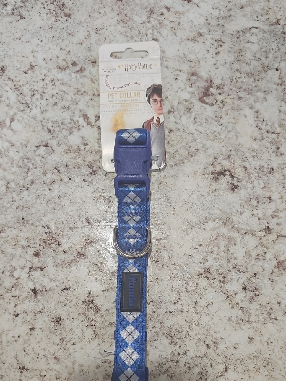 Warner Bros. Blue Argyle Ravenclaw Harry Potter Pet Collar